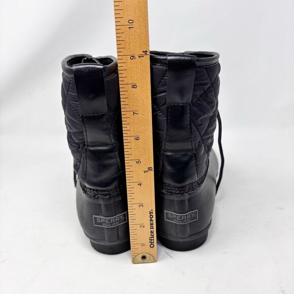 Sperry Black Quilted Rain & Snow Boots main image 8